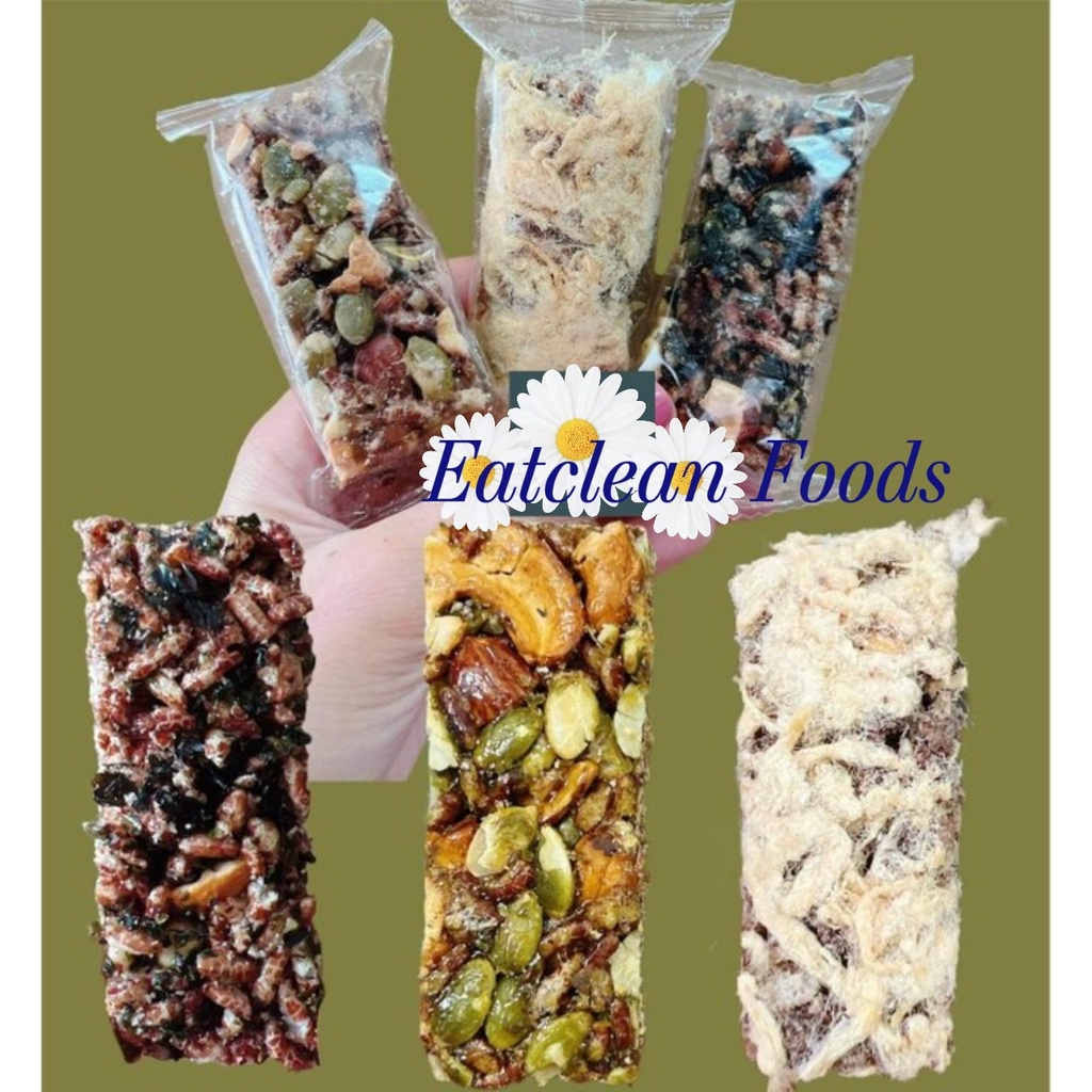 Thanh gạo lứt đa hạt/Thanh cơm gạo lứt hạt &amp; chà bôngBánh Ngũ Cốc ăn kiêng, giảm cân,eatclean (200g)
