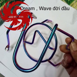 Bảo vệ lốc máy titan 7 màu xe Dream, Wave