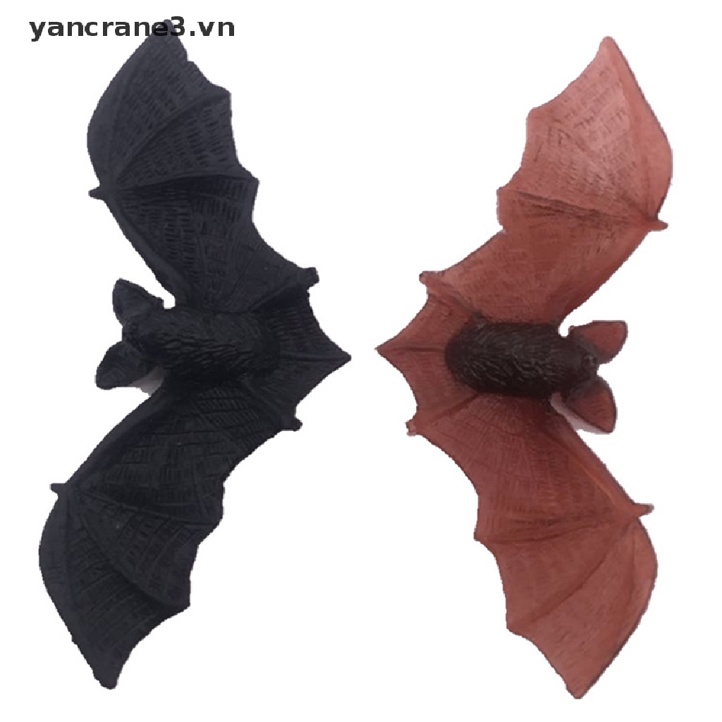 Bộ 10 Con Dơi Nhỏ Bằng Nhựa PVC Trang Trí Halloween Sáng Tạo {yancrane3.vn}
