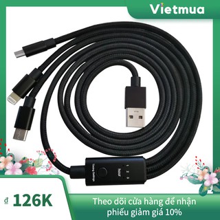 Cáp sạc truyền dữ liệu kiểu mới, cáp dữ liệu đếm ngược thích hợp cho cáp sạc apple android