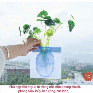 Lọ hoa dán tường bằng silicon an toàn tiện lợi (LỌ HOA SILICON )