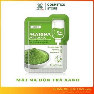 Mặt nạ bùn trà xanh laikou matcha mud mask