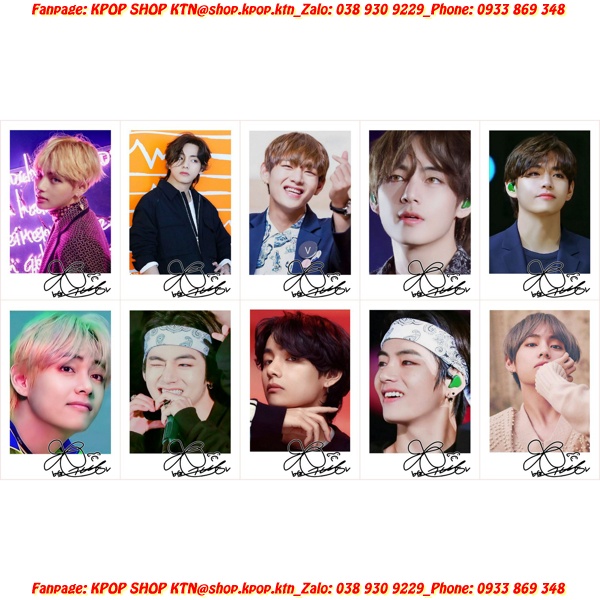 CARD CHỮ KÍ V BTS