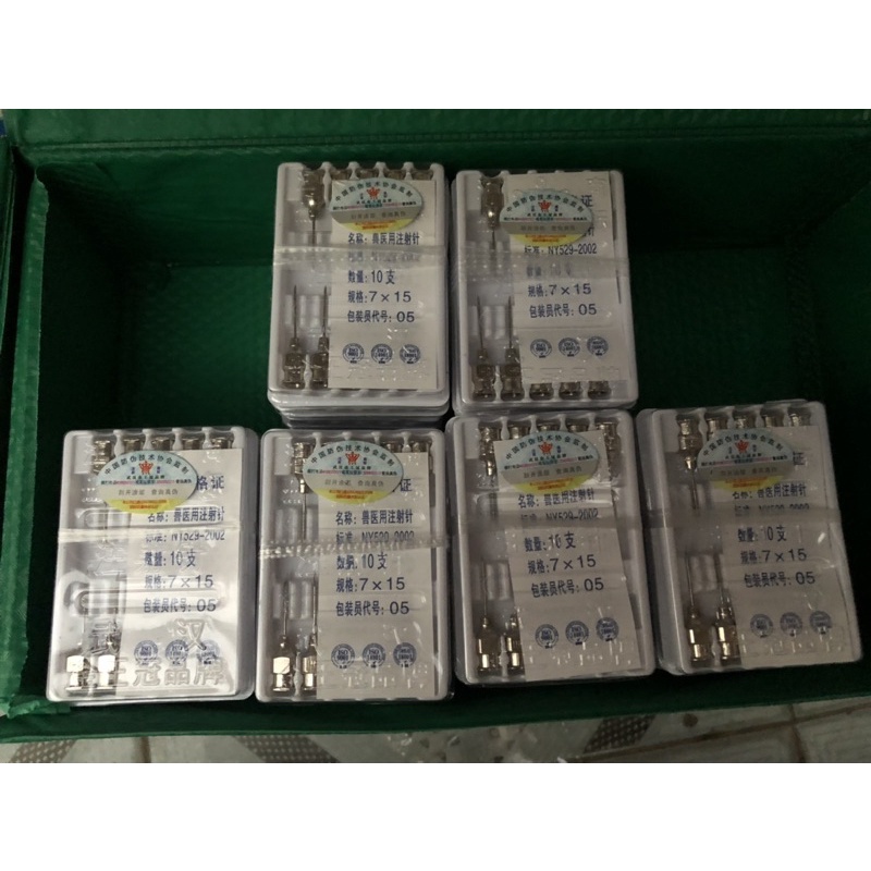 ĐẦU KIM TIÊM KHÔNG GỈ CHỦ DÙNG TRONG THÚ Y NHIỀU CỠ 7,9,12,16