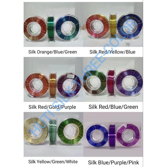 Nhựa in 3D HUTI SILK THREE-COLOR, nhựa bóng 3 màu