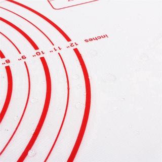 Non-Stick Silicone Silicon Baking Bake Bakery Mat Mats Sheet Sheets Tools Tool Heat Resistance Table Placemat Pad Pastry Board Rolling Dough Mats with Measurement Oven Liner