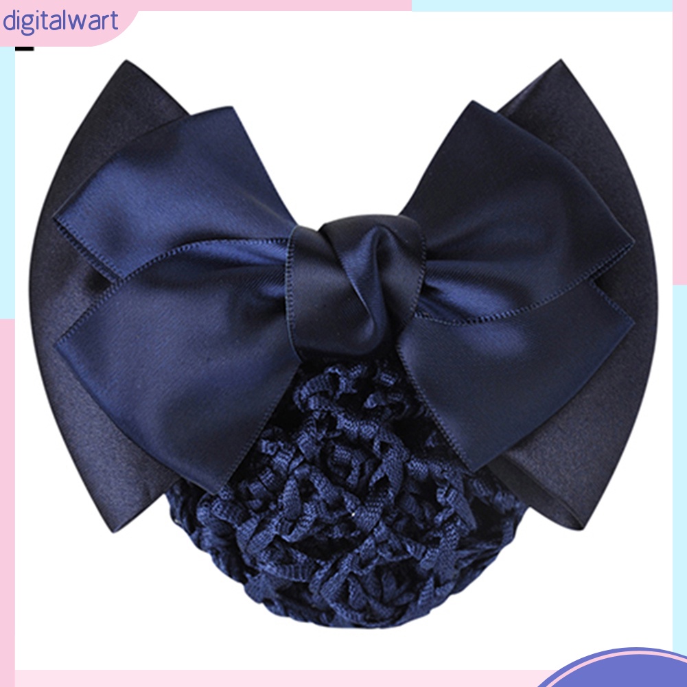 Kẹp lưới búi tóc đính nơ thời trang