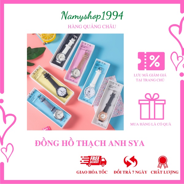 Đồng hồ thạch anh, đồng hồ nữ SYA thiết kế đơn giản dành cho sinh viên học sinh NMS47