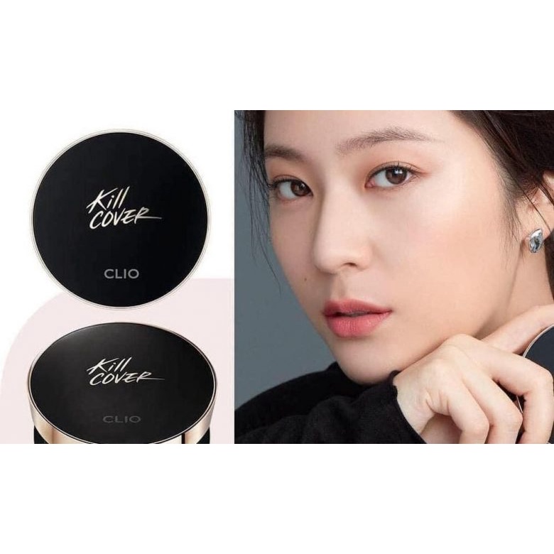 CLIO Phấn Nước Che Phủ Kiềm Dầu Lâu Trôi Kill Cover Fixer Cushion SPF50+/PA+++ Set Kèm Lõi