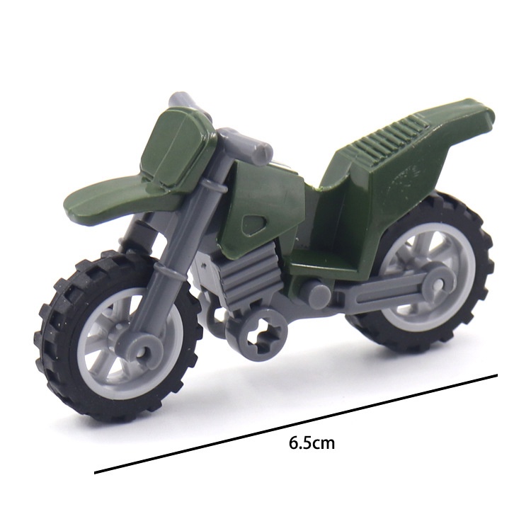 Bộ Đồ Chơi Lắp Ráp Xe Mô Tô Quân Đội Cho Bé Trai