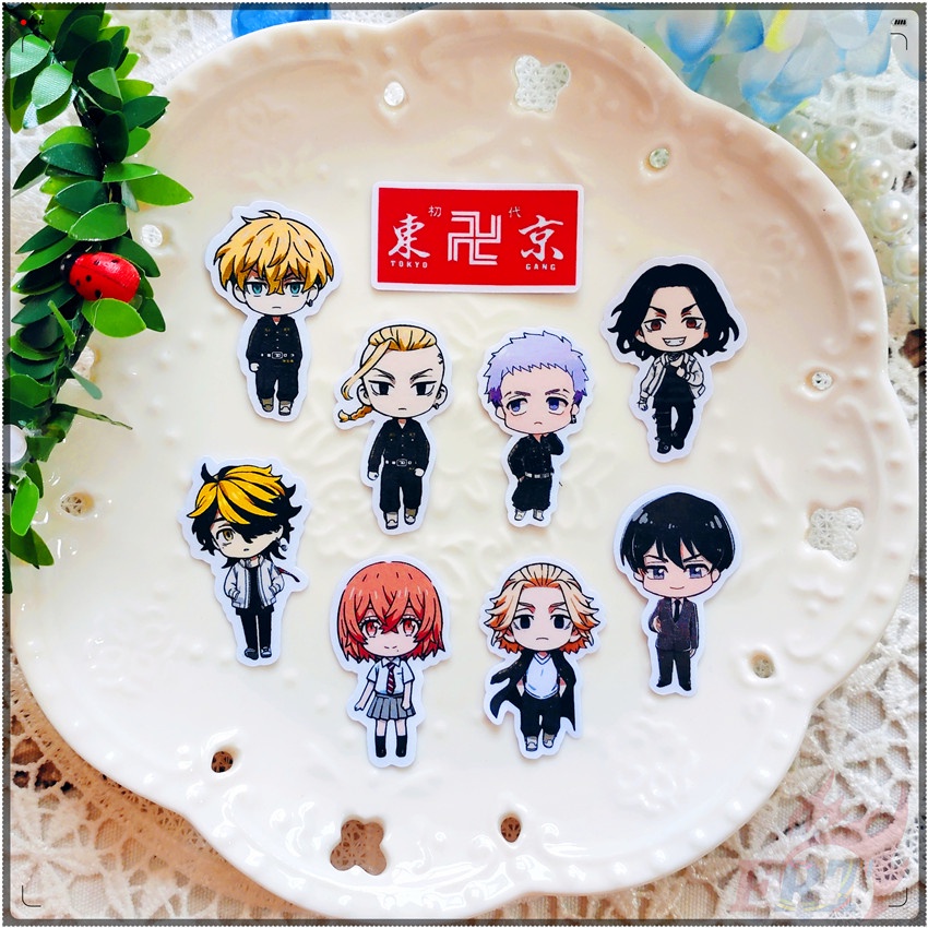 Bộ 40 Miếng Dán Trang Trí Sổ Tay Diy Hình Tokyo Revengers Q-1 Thời Trang