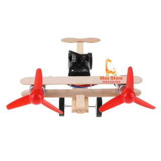 (Đồ Chơi STEM) Đồ Chơi Lắp Ráp Máy Bay 2 Động Cơ
