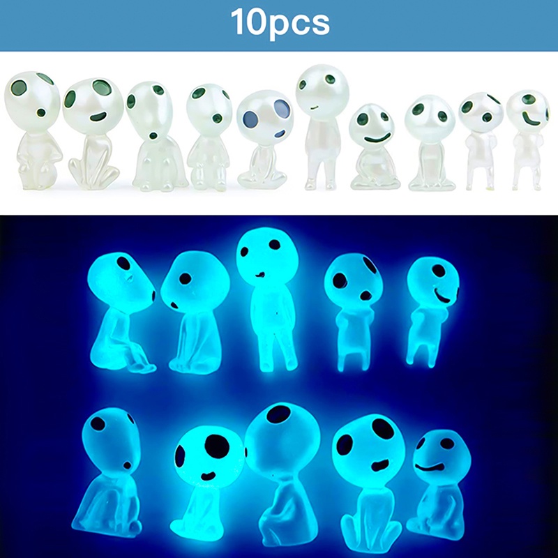 Set 10 Mô Hình Đồ Chơi Công Chúa Hoạt Hình Có Đèn Phát Sáng Dành Cho Bé