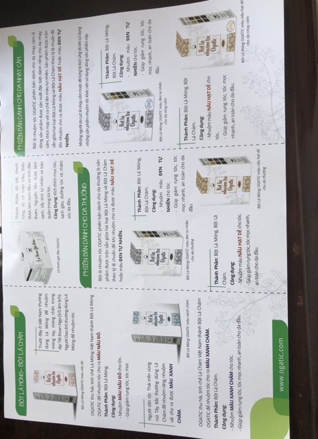 Bột Lá Nhuộm Tóc Orgatic