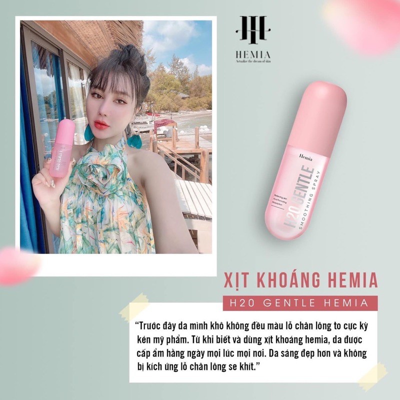 Xịt khoáng căng bóng DNA cá tầm H20 gentle cấp ẩm, làm dịu da, bảo vệ lớp trang điểm | BigBuy360 - bigbuy360.vn