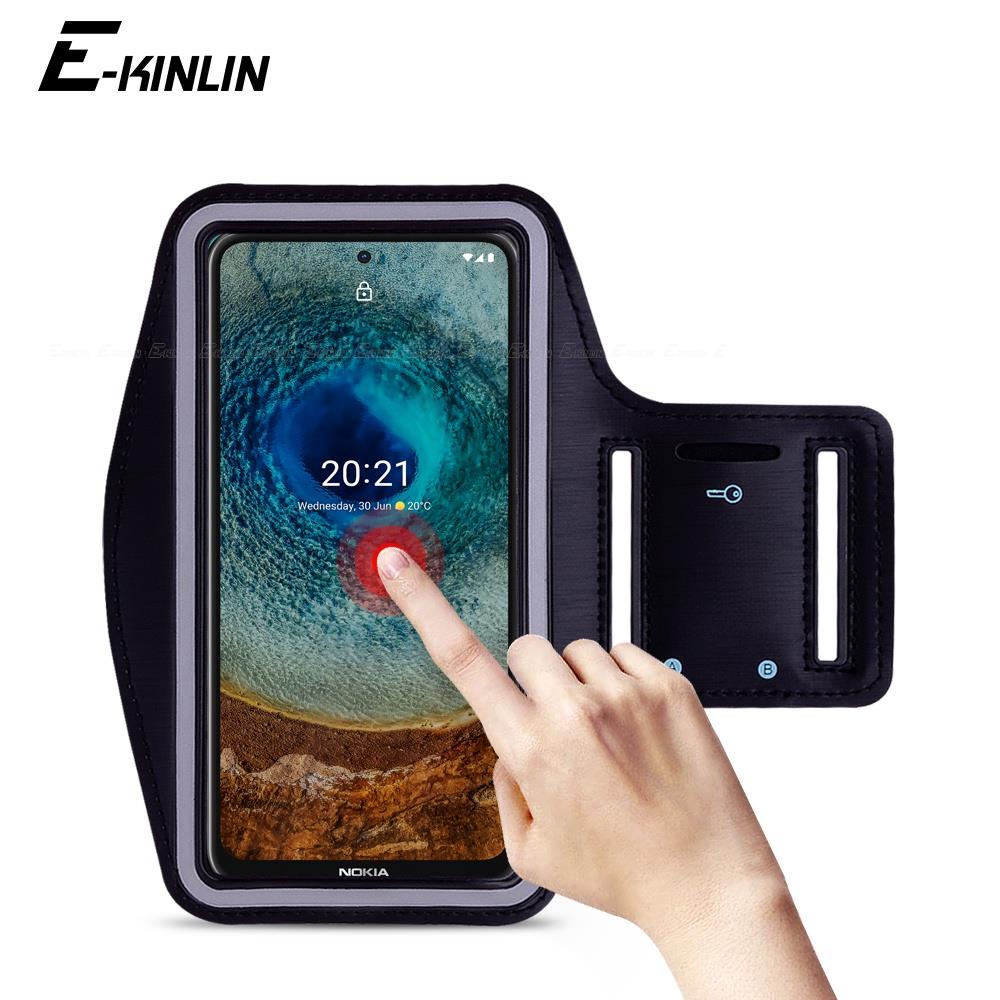 Ốp Điện Thoại Có Ngăn Đựng Điện Thoại Đeo Cánh Tay Khi Tập Thể Thao Cho Nokia C01 C1 Plus C2 2nd C3