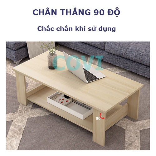 Bàn Sofa Gỗ 2 Tầng FUNA Để Ở Phòng Khách Làm Bàn Uống Trà Giải Trí Tiện Lợi Phong Cách Trẻ Trung HIện Đại - BT06