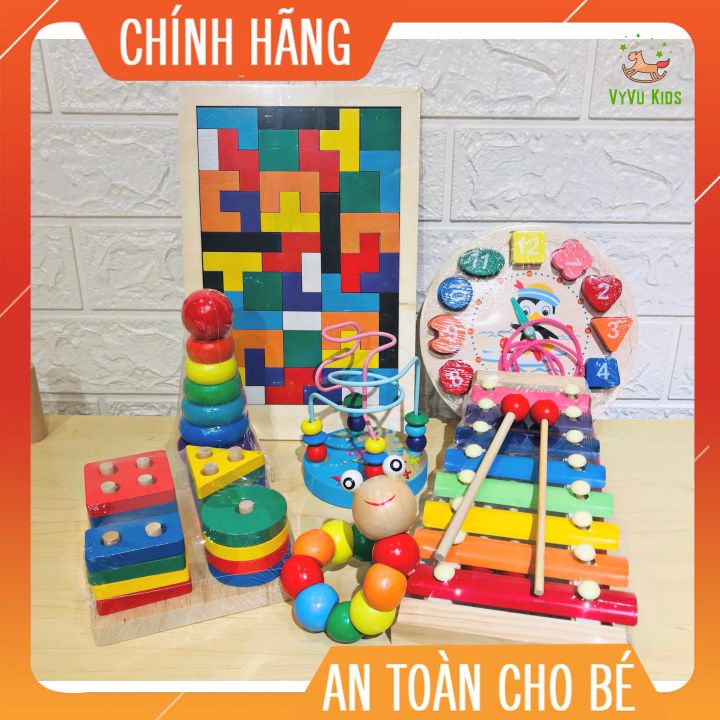 Đồ chơi gỗ thông minh cho bé, giáo cụ Montessoroi CHÍNH HÃNG giúp bé phát triển trí tuệ VYVU KIDS