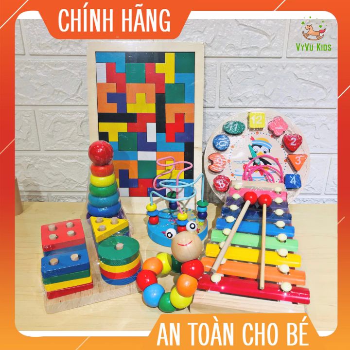 Đồ chơi gỗ thông minh cho bé, giáo cụ Montessoroi CHÍNH HÃNG giúp bé phát triển trí tuệ VYVU KIDS