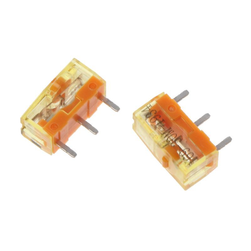 RUN♡ 2Pc TTC Dustproof Gold Mouse Micro Switch Micro Button Gold Contactor 30 Million