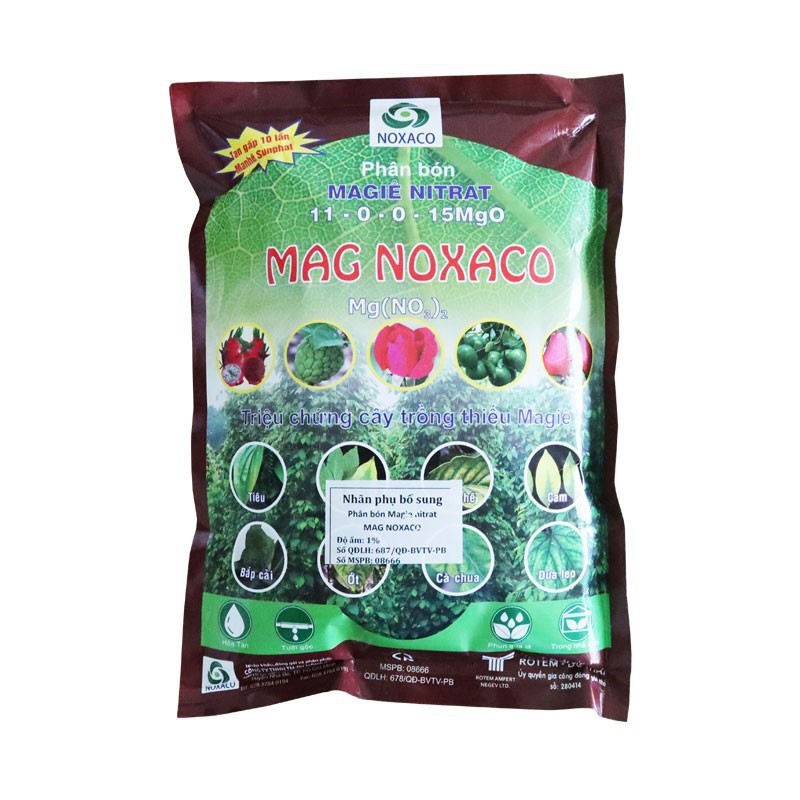 MAGIÊ NITRAT MAG NOXACO gói 1Kg - Phân bón bổ sung đạm và MAGIE dễ tiêu