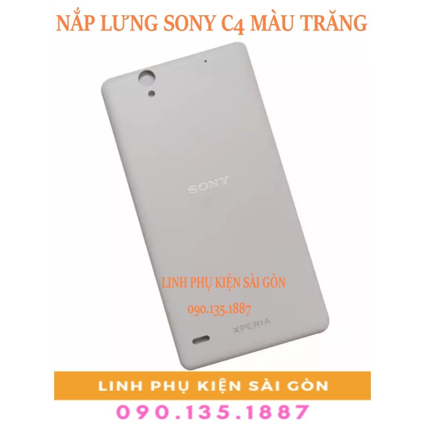 NẮP LƯNG SONY C4 MÀU TRĂNG