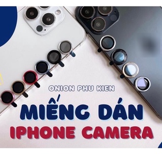 Miếng dán cường lực Camera viền kim loại cao cấp cho ip 13 13Pro Max 11 11 Pro Max 12 Mini 12 12 Pro 12 Pro Max