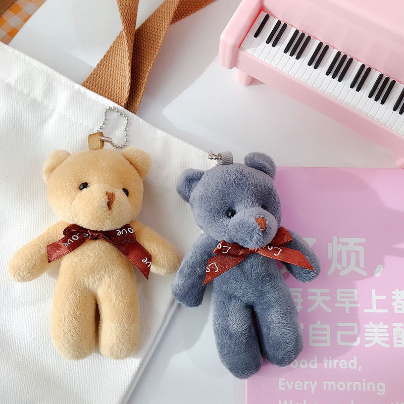 Gấu Bông TEDDY Dễ Thương Có Móc Treo Chìa Khóa, Balo , Túi Xách