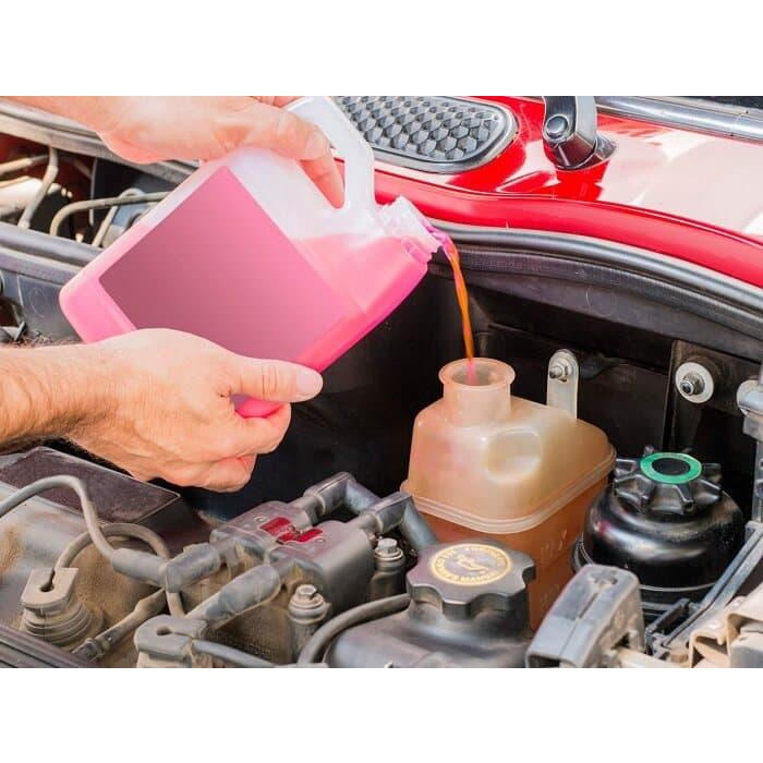 NƯỚC LÀM MÁT ĐỘNG CƠ XE LOẠI MÀU ĐỎ CAO CẤP ABRO ENGINE COOLANT RED EC-503 3.785L