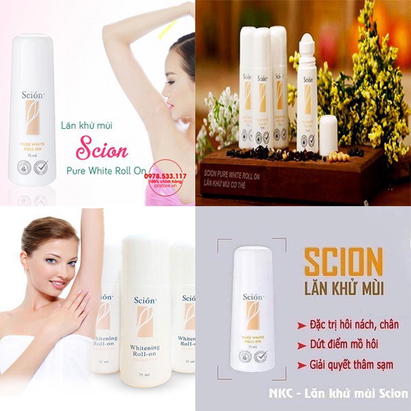 Lăn Khử Mùi 💛FREESHIP💛 Lăn Scion Khử Mùi Cơ Thể Nam Nữ Đặc Biệt Hôi Nách Hôi Chân