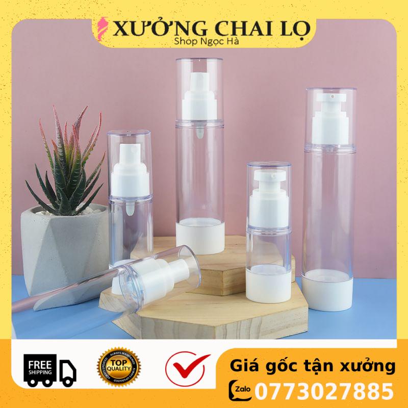 Chai Chiết Mĩ Phẩm ❤ GIÁ RẺ NHẤT ❤ Chai nhựa hút chân không 5ml,10ml,15ml,30ml,50ml,100ml nút xịt giọt, phun sương.