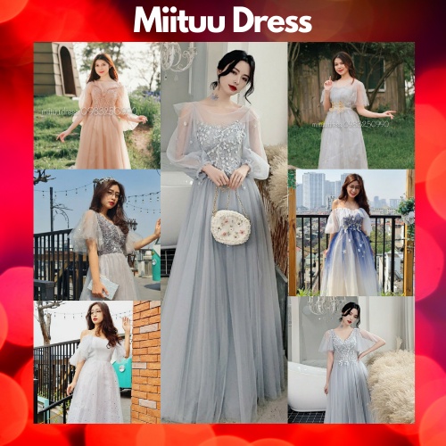 Váy dự tiệc 2 dây babydoll Miituu kỉ yếu dạ hội đi chơi dự tiệc sinh nhật dáng xòe công chúa xinh dễ thương MT4