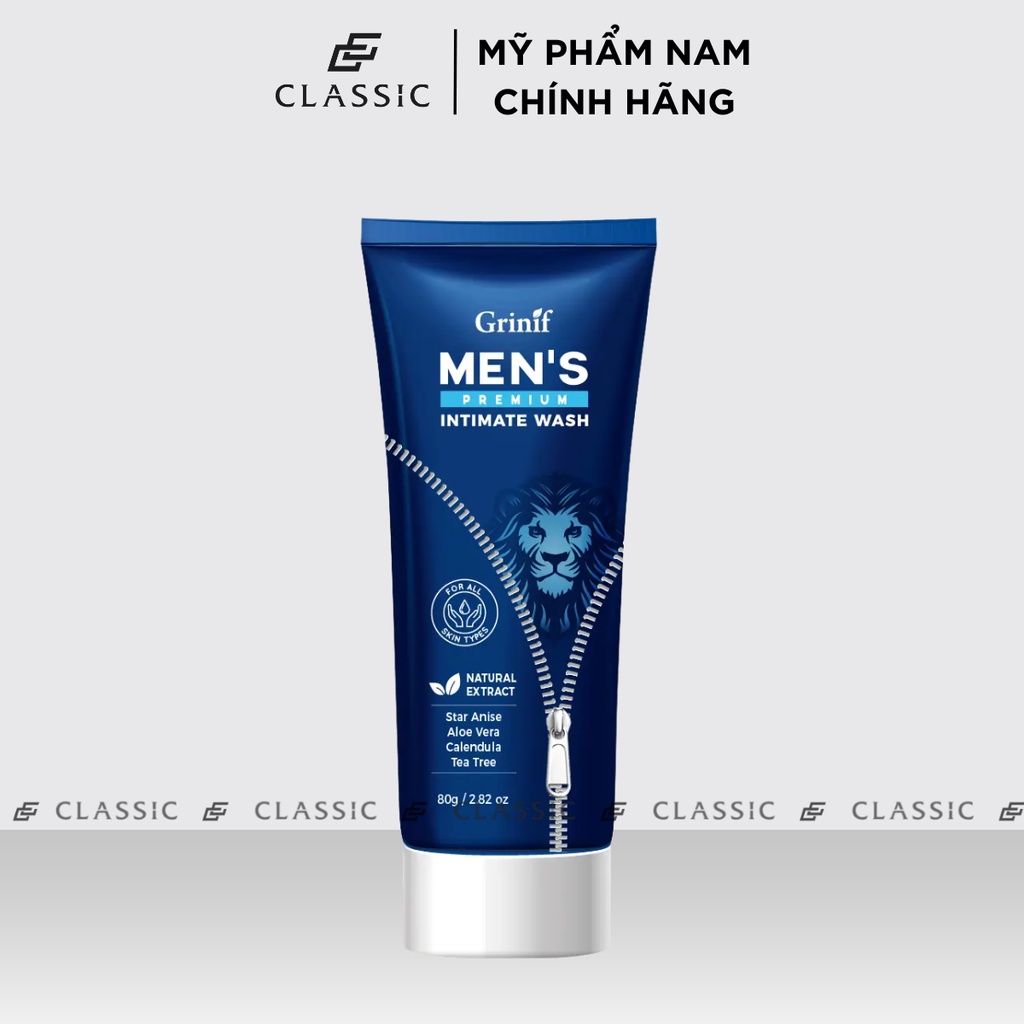 Dung Dịch Vệ Sinh Nam Grinif Men’s Premium Intimate Wash 80ml