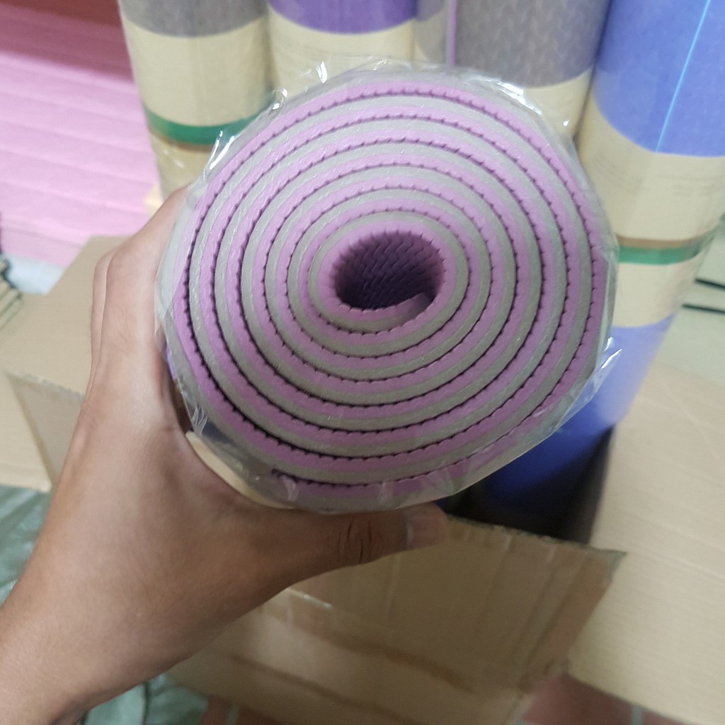 Thảm Tập Yoga Cao Cấp TPE  LOẠI 2 LỚP CHẤT LIỆU TPE – DẦY 8MM