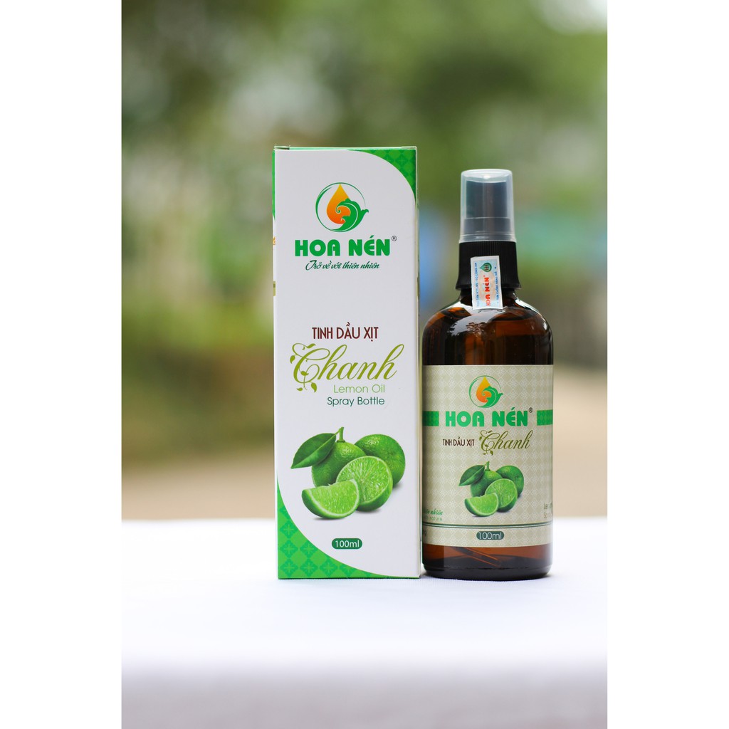 Chai xịt Tinh dầu Chanh 100ml - Hoa Nén - Hương thơm mát, khử mùi, ẩm mốc, đuổi muỗi, côn trùng