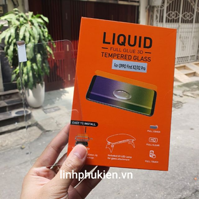 Kính cường lực OPPO FIND X2 - X2 PRO HIỆU UV T MAX LIQUID chính hãng