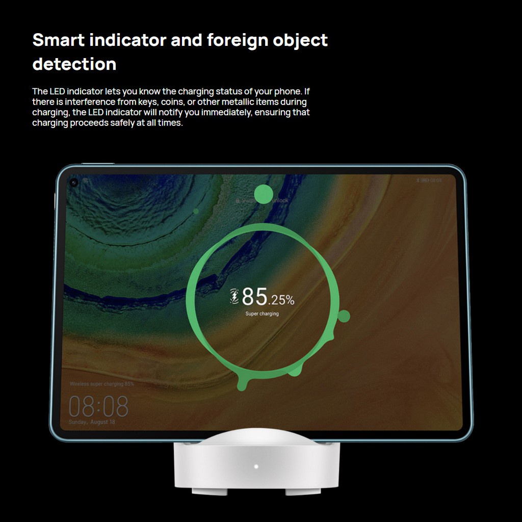 Đế Sạc Không Dây 50W CP62R Cho Huawei Mate 40 pro Mate 30 pro P40 pro Android Và ios