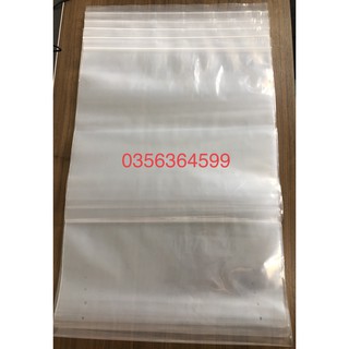 1KG Túi zip size lớn 40x61cm đựng quần áo, chăn màn, phụ kiện (1KG~30 chiếc)