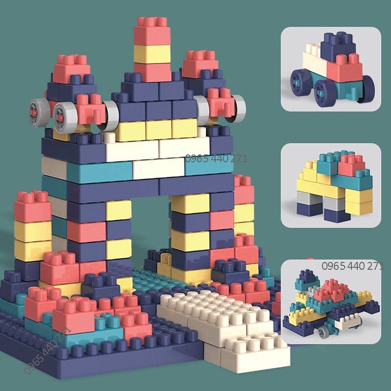 BỘ XẾP HÌNH LEGO 520 chi tiết lắp ráp sáng tạo cùng bé, hàng loại 1