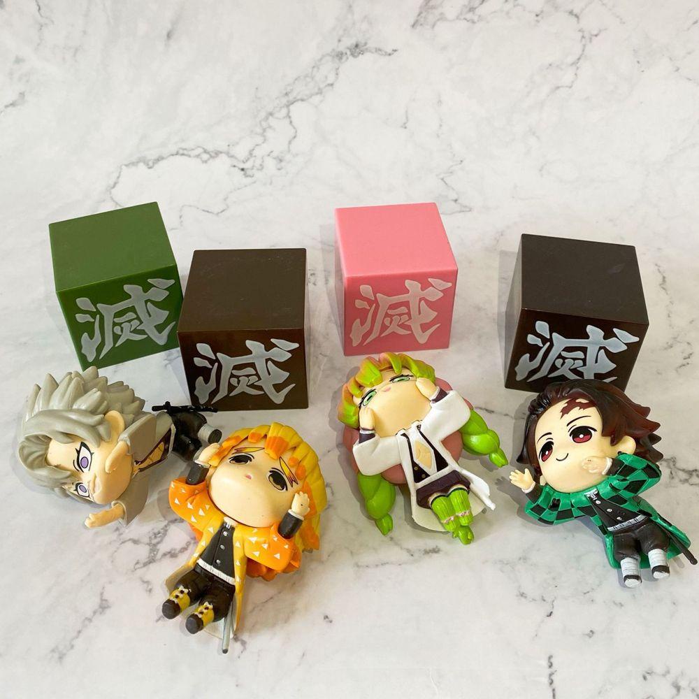 Mô Hình Đồ Chơi Nhân Vật Anime Agatsuma Zenitsu Kamado Tanjirou Uzui Tengen Kanroji Mitsuri