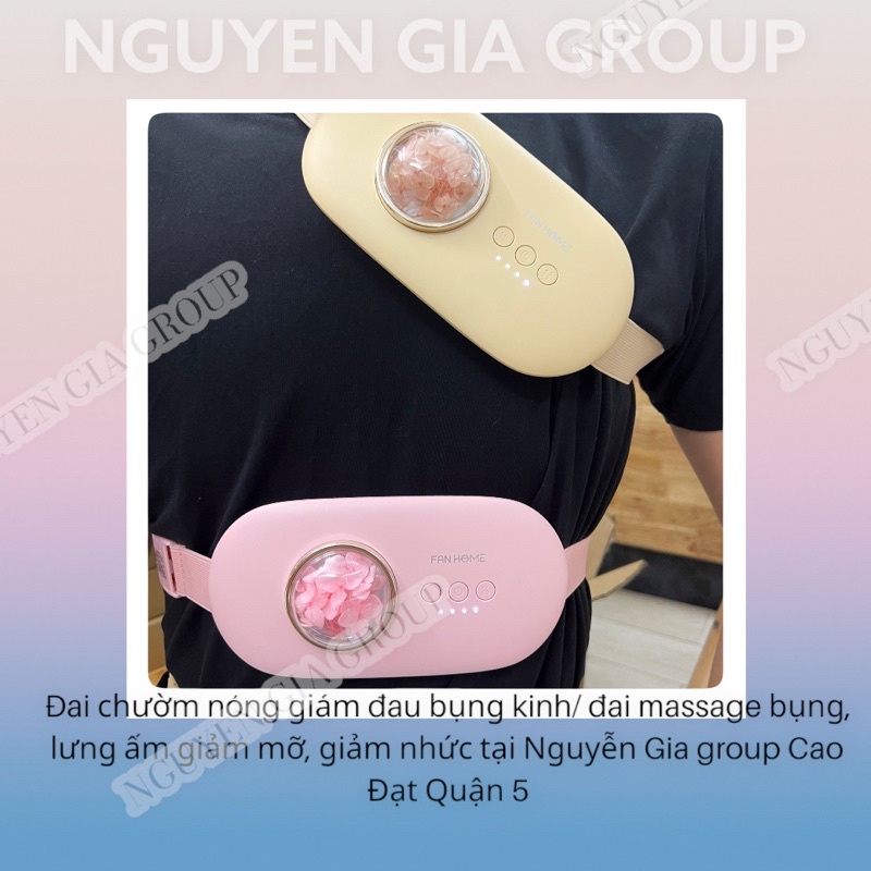 Đai massage bụng nóng giảm mỡ- Đai chườm nóng đau bụng kinh tại Nguyễn Gia group Cao Đạt