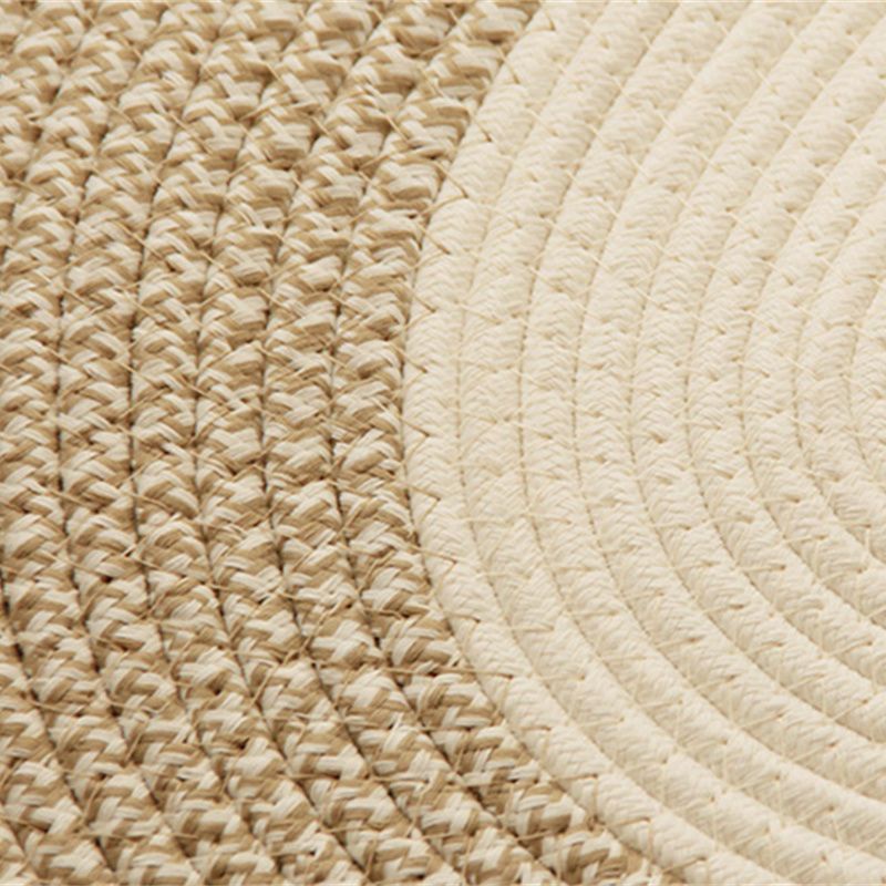 Thảm Cotton Hình Oval Phong Cách Nhật Bản Chống Bẩn Cho Phòng Khách / Phòng Ngủ