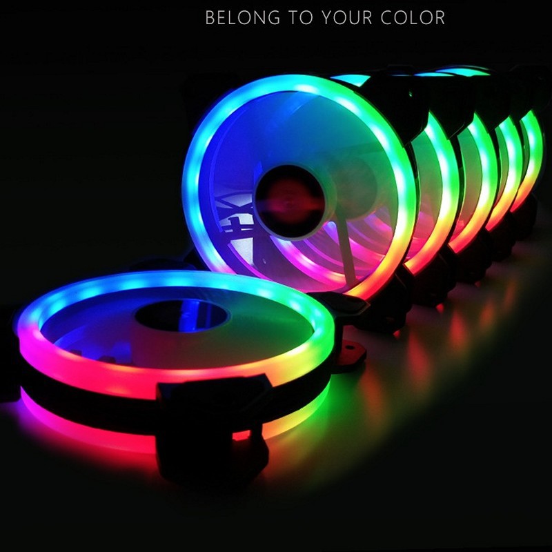 Quạt Led RGB Coolmoon 12cm cho máy tính