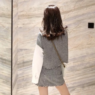 Ảnh thật Set Áo Chân váy SML ODER