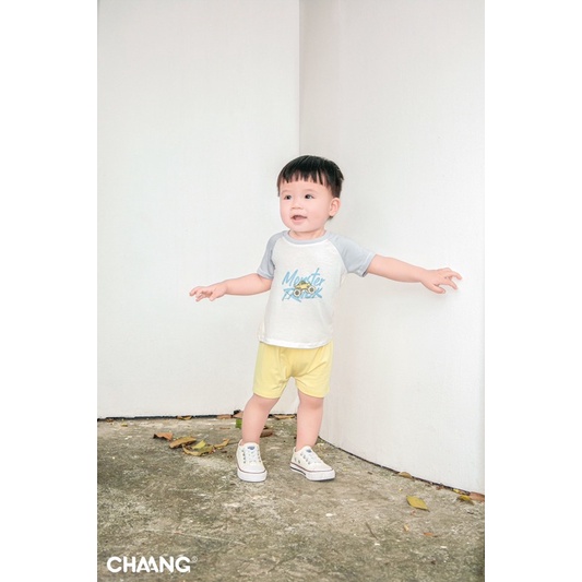 Chaang bộ cộc raglan cotton mùa hè cho bé trai Active SS2022D05