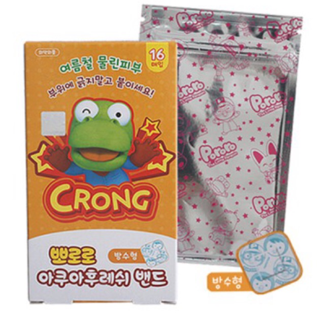 Băng Keo Cá Nhân Pororo Acrinol Không Thấm Nước H.16M Young Chemical 20g