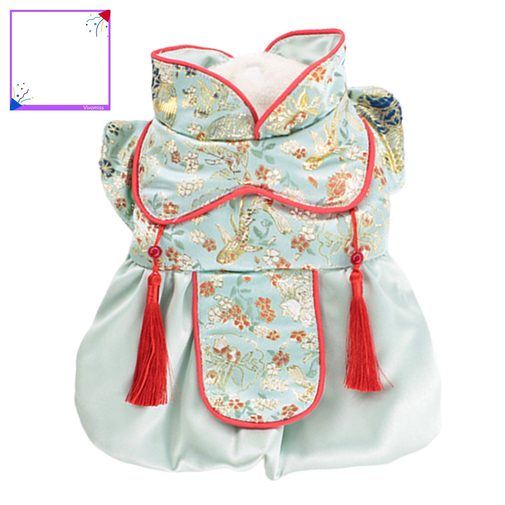 Đầm Dày Dặn Phối Tua Rua Dễ Thương Cho Thú Cưng