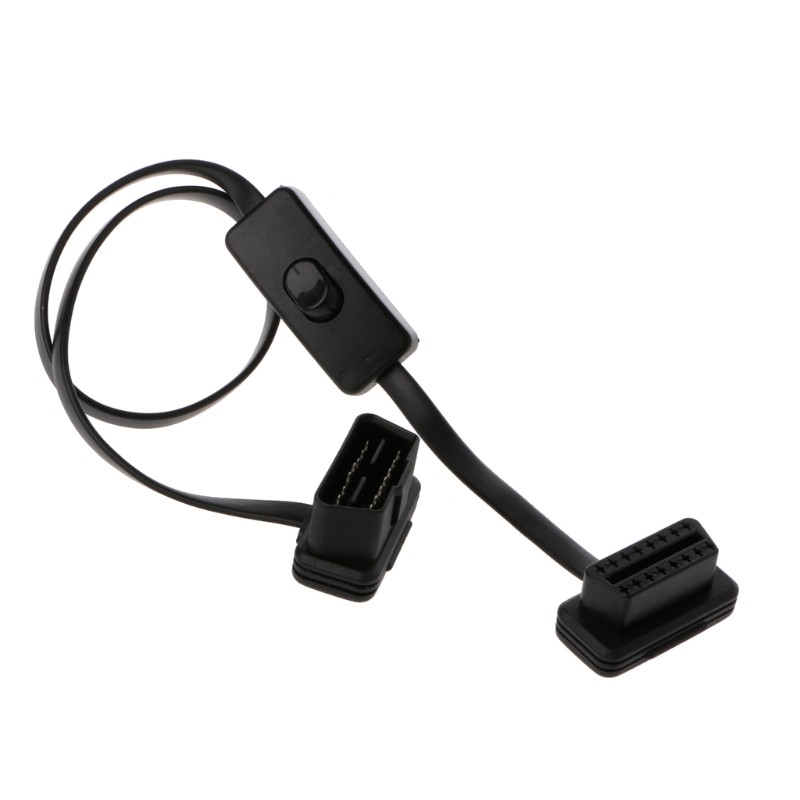 Cáp nối dài tích hợp công tắc OBD2 OBDII 16Pin cho xe hơi