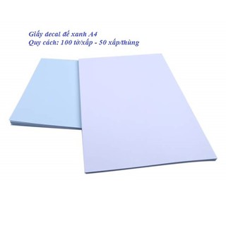 Giấy In Decal Đế Xanh Khổ A4