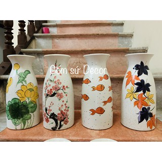 Bộ đôi lọ hoa Decor - Gốm sứ Bát Tràng